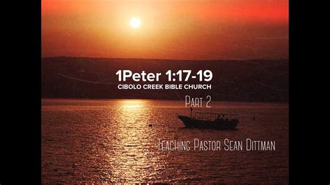 But let him glorify god on this behalf. CCBC Weekly Sermon: 1 Peter. 1:17-19 part 2 - YouTube