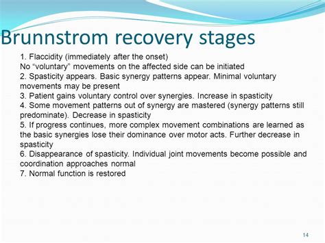 Understanding The Brunnstrom Stages Of Stroke Recovery 41 Off