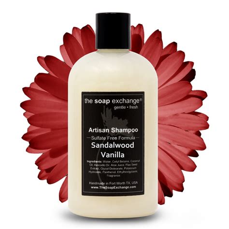 Sandalwood Vanilla Natural Shampoo Hair Care Artisan Etsy