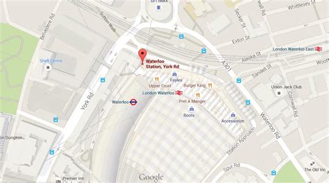 Map Of Waterloo Station