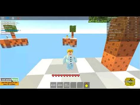 When other players try to make money during the game, these codes make it easy for you and you can reach. ROBLOX SKYWARS CODES!!!WORKING SEPTEMBER 2017!!!(op codes ...