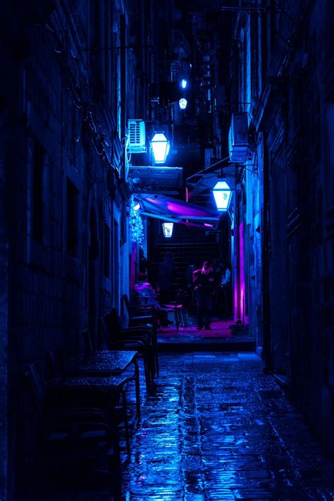 Photo By Nicolas Postiglioni On Pexels Blue Aesthetic Dark Neon Noir