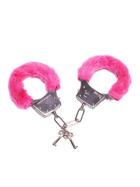 Hot Pink Faux Fur Handcuffs