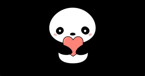 Kawaii Cute Panda Heart T Shirt Panda Sticker Teepublic