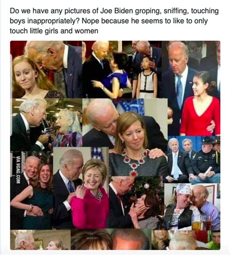 Creepy Joe Biden Says Men Shouldnt Touch Women But These Photos