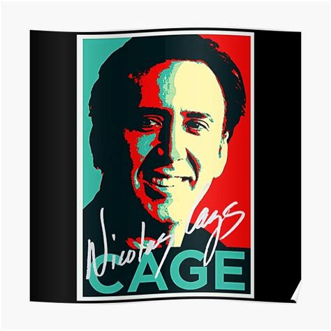 Nicolas Cage Signature Nicholas Cage Nick Cage Nic Cage Poster