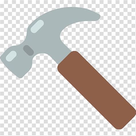 Hammer Emoji Tool Whatsapp Sms Hammer Transparent Background Png