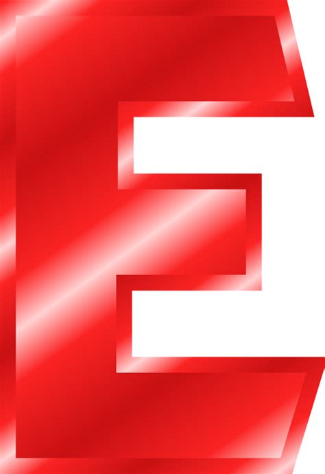 E Clipart Red Letter E Red Letter Transparent Free For Download On