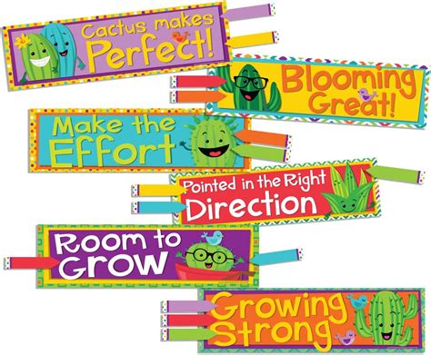 Eureka A Sharp Bunch Teacher Supplies Motivational Cactus Theme