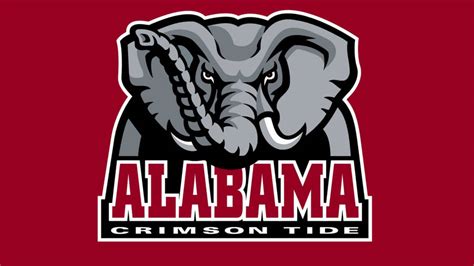 Download Alabama Crimson Tide Elephant Logo Wallpaper