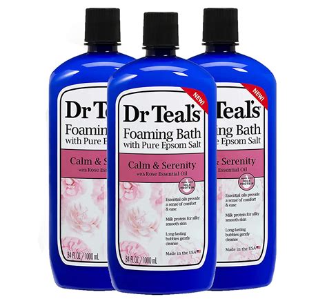 Dr Teals Foaming Bath 3 Pack 102 Fl Oz Total Rose And Milk Beauty