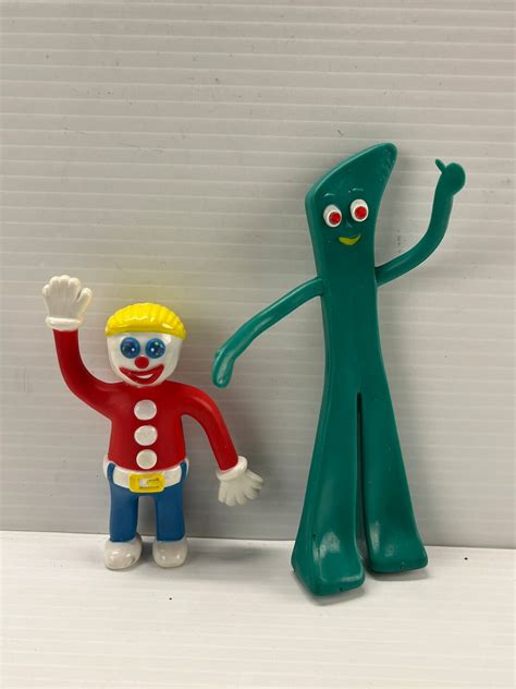 Two Vintage Figurines Gumby Mr Bill Saturday Night Live Etsy