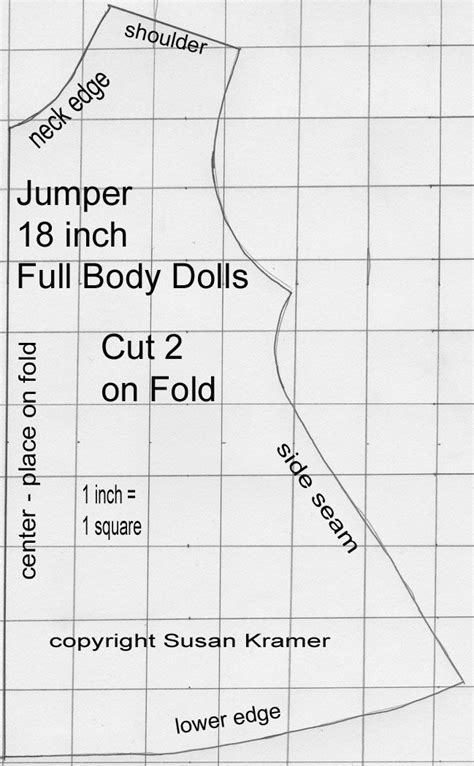 And because doll clothes often consist of small fabric pieces, they can be ideal for using up those. jumper Patter for 18 inch dolls | Doll clothes patterns ...