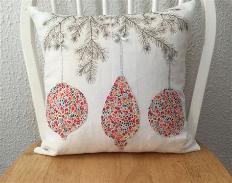Christmas Ornaments Pillow Case Christmas Pillow Red