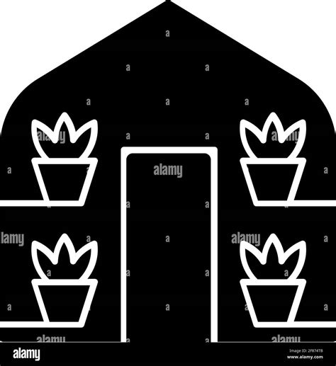 Greenhouses Black Glyph Icon Stock Vector Image And Art Alamy