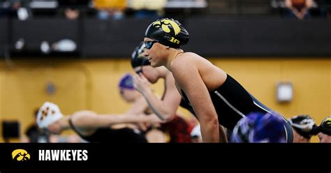University Of Iowa Swimming And Diving Shines At B G Quad Meet With