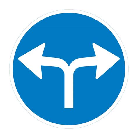 Turn Left Or Right Royalty Free Stock Svg Vector And Clip Art