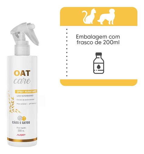 Oat Care Spray 200ml Avert Hidratante Para Cachorro E Gato Frete Grátis