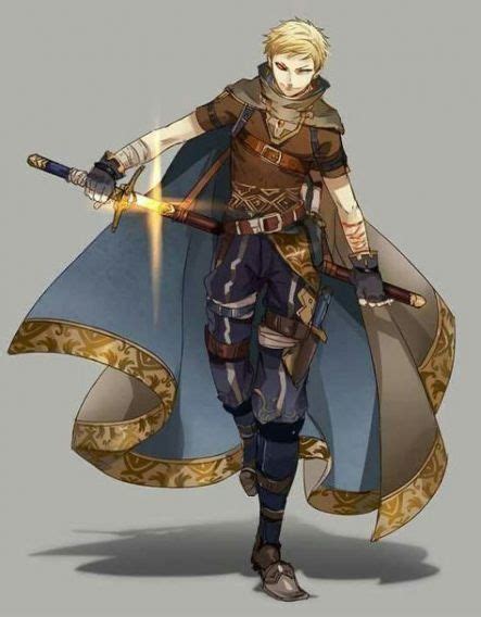 Large Cloaked Swordsman Fantasy Character Design