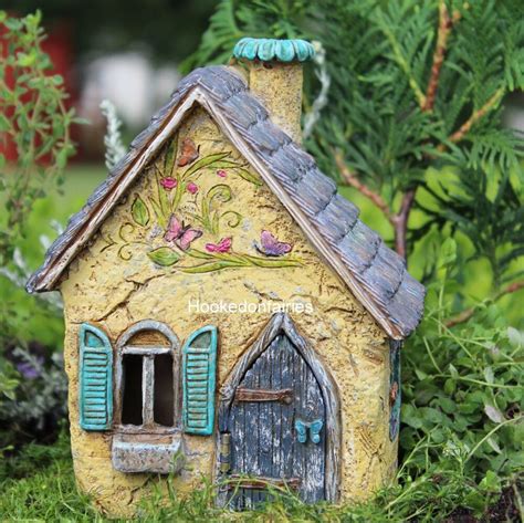 Miniature Brookside Cottage House Fairy Faerie Gnome
