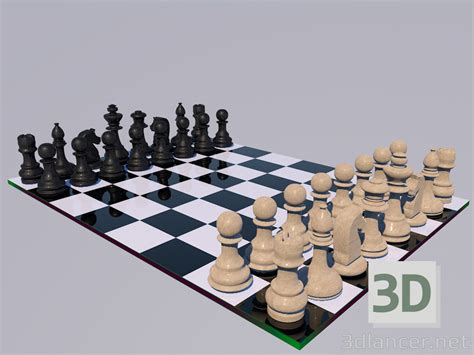 Modelo 3d Ajedrez 40098