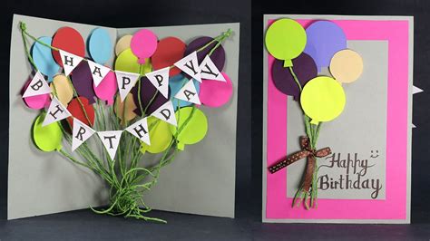 DIY Birthday Card How To Make Balloon Bash Birthday Card Step By Step The Crafter Connection