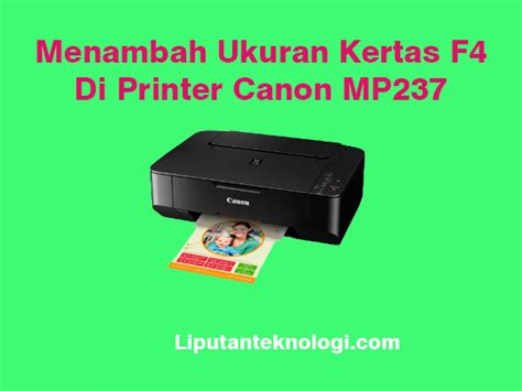Pilih device and printers 3. Cara Menambah Ukuran Kertas F4 Pada Printer Canon MP237 ...
