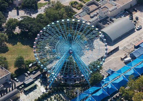 Aerial Photo Texas Star Ferris Wheel Dallas