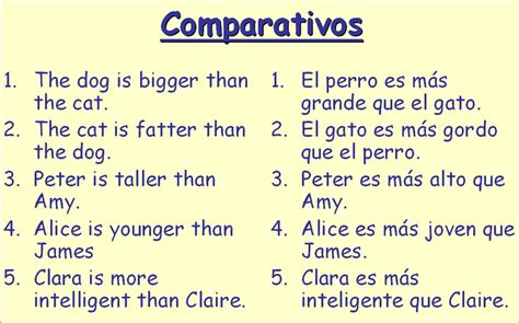 English Comparative Adjetives