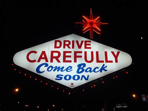 Items cannot be shipped to a p.o. Davos: Welcome to Fabulous Las Vegas Sign - Rear View