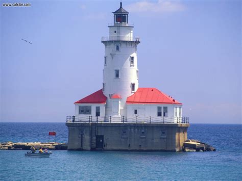 Chicago Harbor Light Lighthouse Harbor Lights Architecture