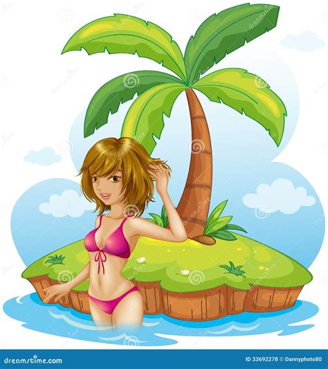 Bikini Lady Cartoon Vector Cartoondealer Hot Sex Picture
