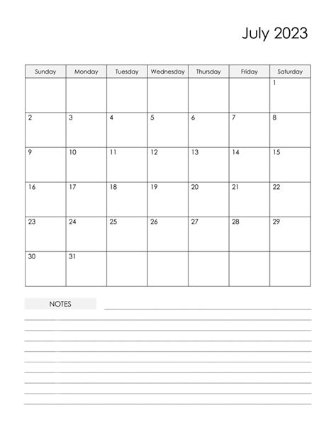 Printable July 2023 Calendar 3 Free Download And Print For You