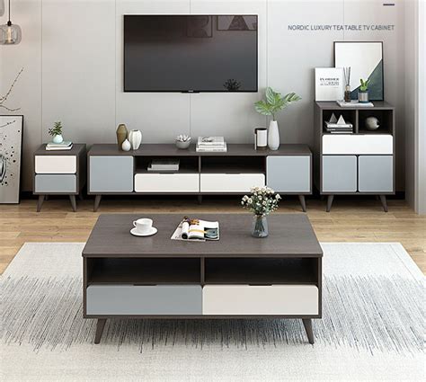 Coffee Table And Tv Unit Set Grey Coffee Table Design Ideas