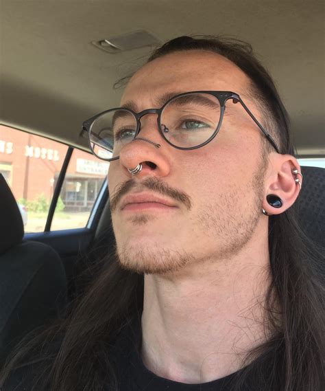 Finally Made It To Septum Goal Size Of 6g 4mm 3 16g Seamless Rings