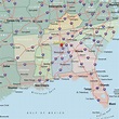 Printable Road Map Of Southeast United States - Printable US Maps