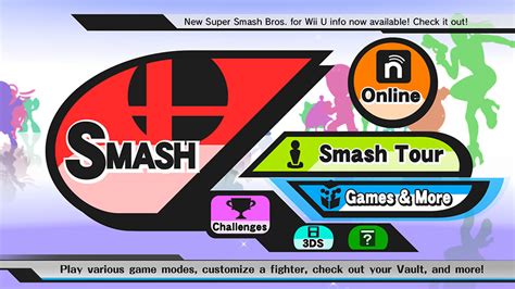 Imagen Menu Principal De Ssb4 Wii U Smashpedia Fandom