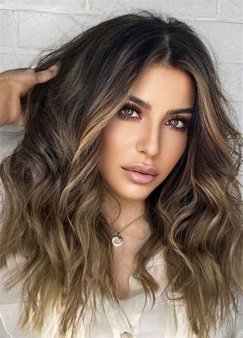 50 trendy hair colour for every women dark hair blonde highlights