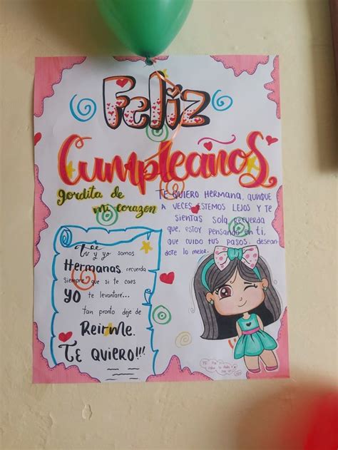 Feliz cumpleaños hermana Tarjetas creativas Regalos de cumpleaños para hermana Feliz