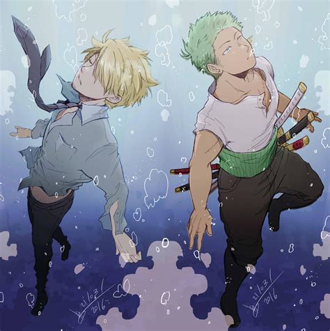 One Piece Sanji And Zoro Underwater By Mangarainbow On DeviantArt