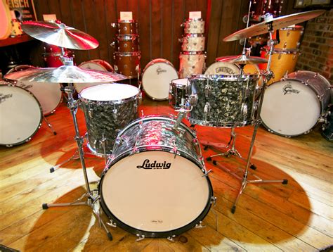 Oasis Vintage Ludwig 1965 3 Piece In Black Diamond Pearl Drum Shop