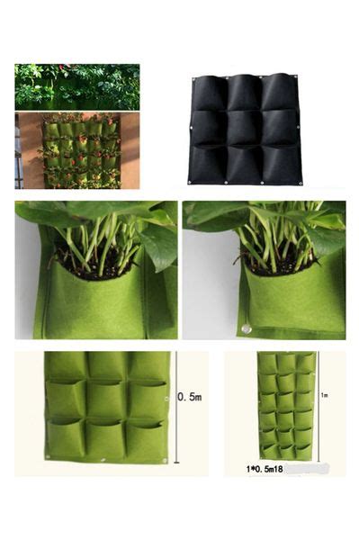 25 Pocket Vertical Greening Hanging Wall Garden Plant Grow Bag Planter