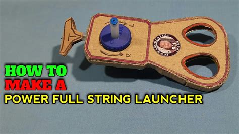 How To Make Power Full String Launcher New Look Cardboard Beyblade