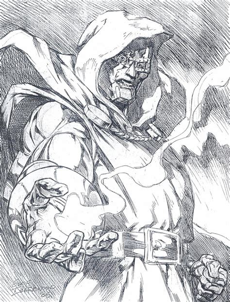 Dr Doom Comic Art Marvel Villains Sketches