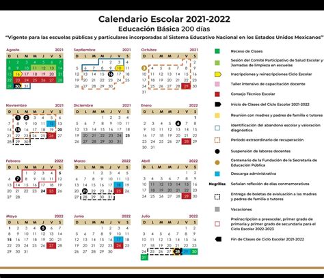 Calendario Del Ciclo Escolar 2022 A 2023 Pdf W4 Printable Imagesee