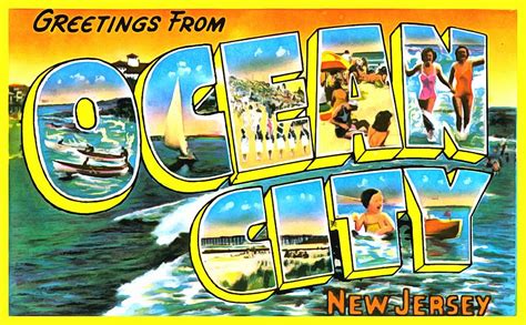Greetings From Ocean City New Jersey Photograph By Vintage Collections