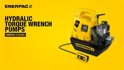 Hydraulic Torque Wrench Pumps The Enerpac Z Class Youtube