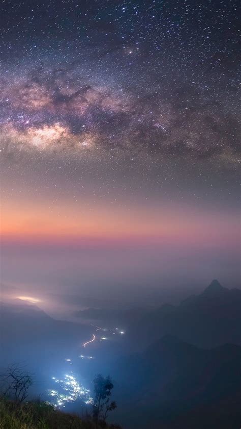 Starry Night Long Exposure Milky Way Galaxy Iphone