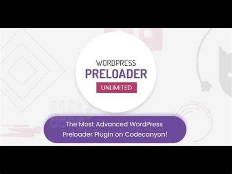 The wordpress preloader unlimited plugin is very advanced, offering you a lot of features and customization options. WordPress Preloader Unlimited plugin preview - YouTube