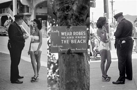 Photos Of People Being Ticketed For Indecent Exposure At Rockaway Beach Of New York